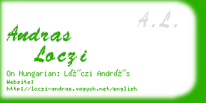 andras loczi business card